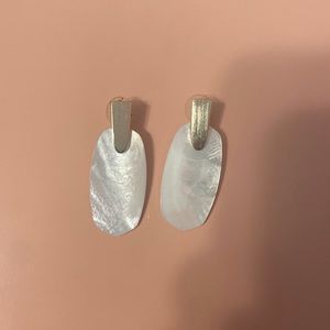White Kendra Scott Earrings